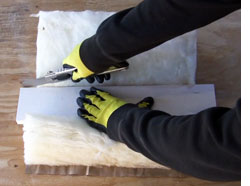 Cutting Fiberglass Insulation